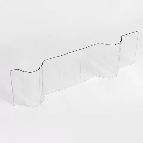 Lámina transparente corrugada de PC para raíces