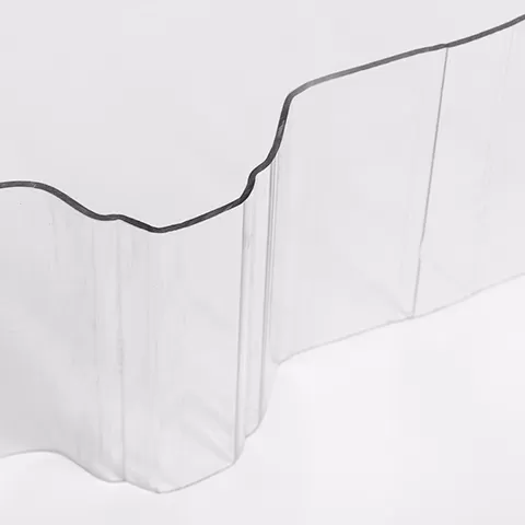 Lámina transparente corrugada de PC para raíces