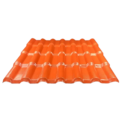 Láminas de techo de upvc de color naranja