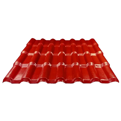 Láminas de techo de upvc rojo