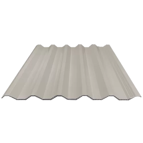 Teja sintética de PVC hueca de color gris